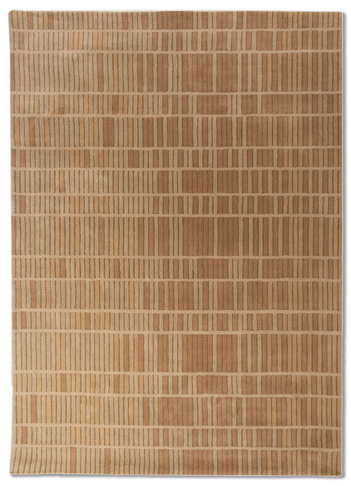 aprezo beige and brown wool hand tufted Rug - HeadShot aprezo beige and brown wool hand tufted Rug - HeadShot