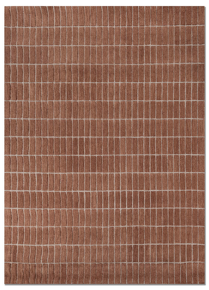 aprezo red and orange wool hand tufted Rug - HeadShot aprezo red and orange wool hand tufted Rug - HeadShot