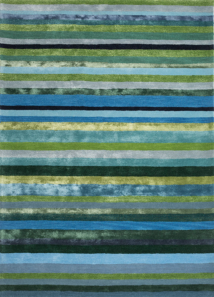acar blue wool and viscose hand tufted Rug - HeadShot acar blue wool and viscose hand tufted Rug - HeadShot