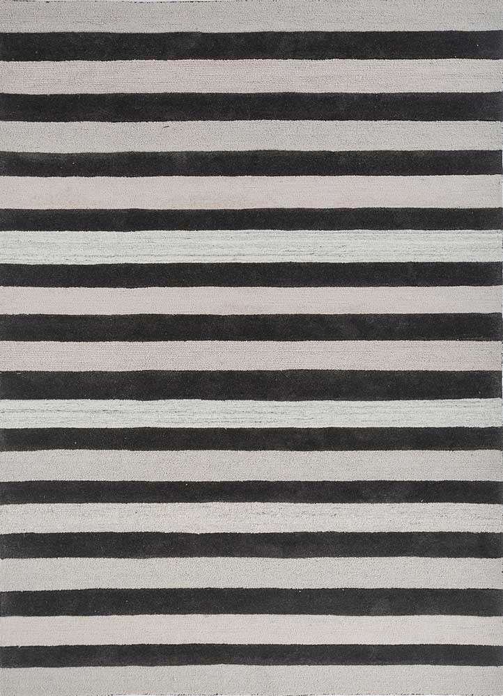  blue wool and viscose hand tufted Rug