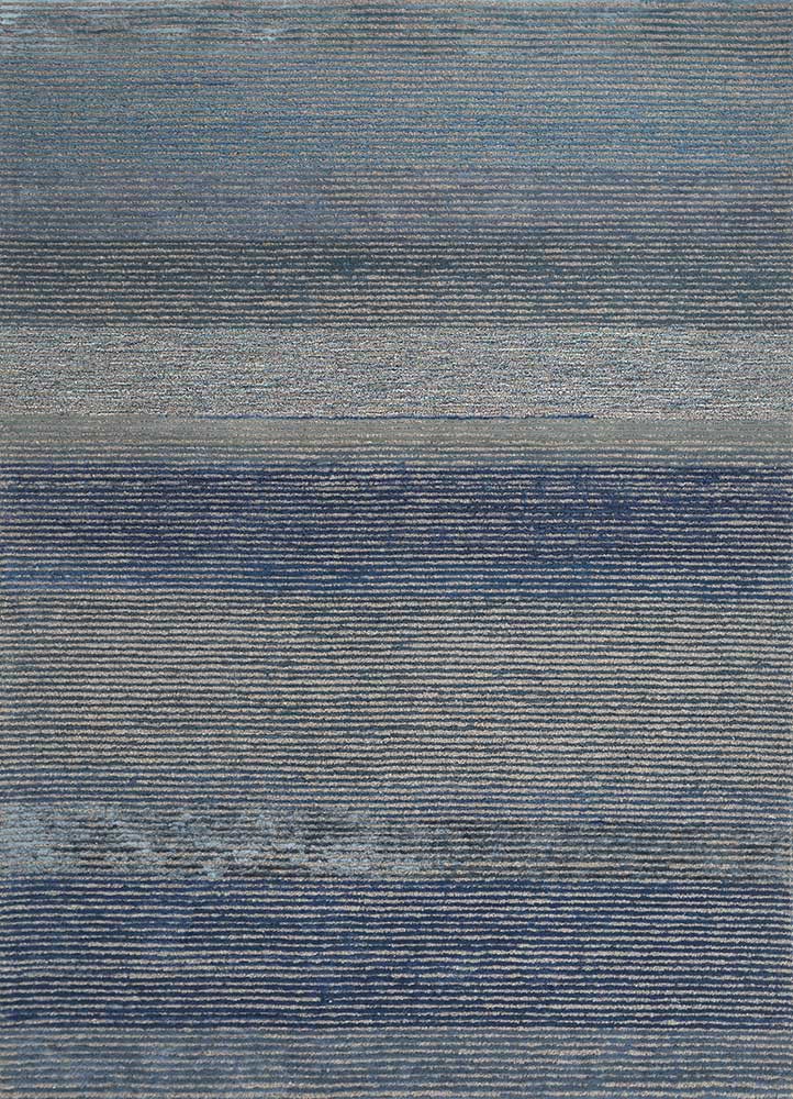 acar blue wool and viscose hand tufted Rug - HeadShot acar blue wool and viscose hand tufted Rug - HeadShot