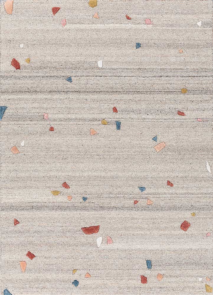 confetti ivory wool and viscose hand tufted Rug