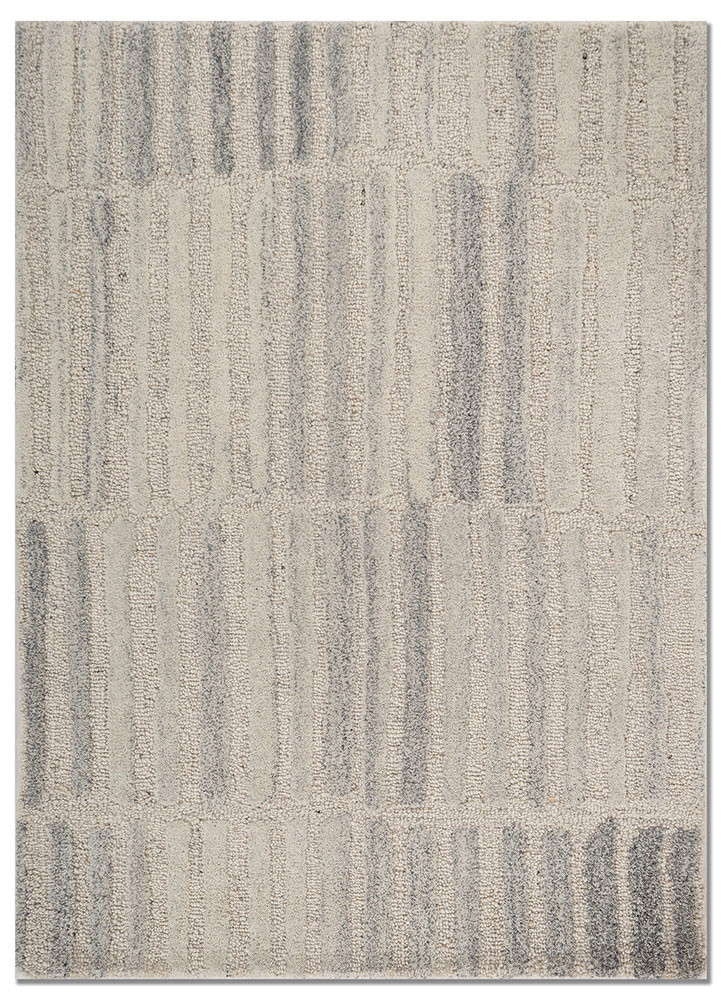 pathways grey and black wool hand tufted Rug - HeadShot pathways grey and black wool hand tufted Rug - HeadShot
