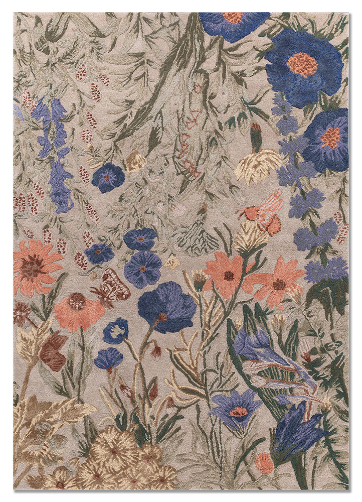 nebulora ivory wool and viscose hand tufted Rug - HeadShot