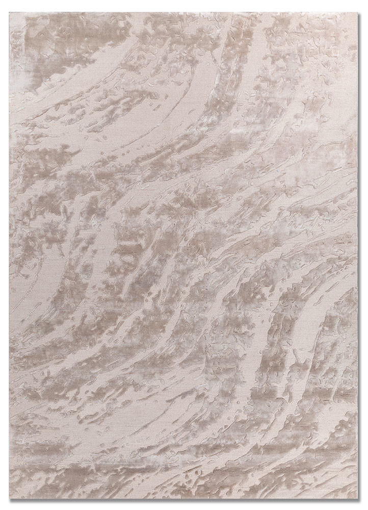 white noise ivory wool and viscose hand tufted Rug - HeadShot white noise ivory wool and viscose hand tufted Rug - HeadShot