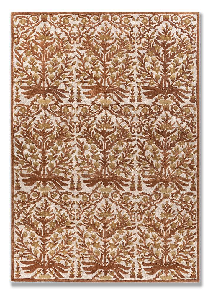 bodhi ivory wool and viscose hand tufted Rug - HeadShot