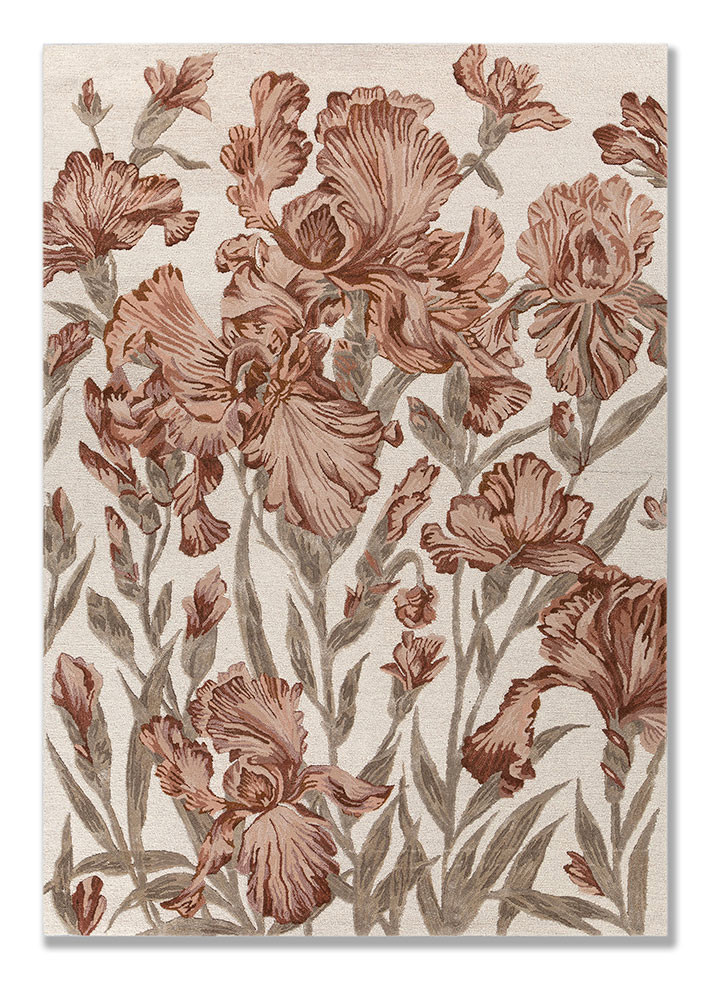 nebulora ivory wool and viscose hand tufted Rug - HeadShot