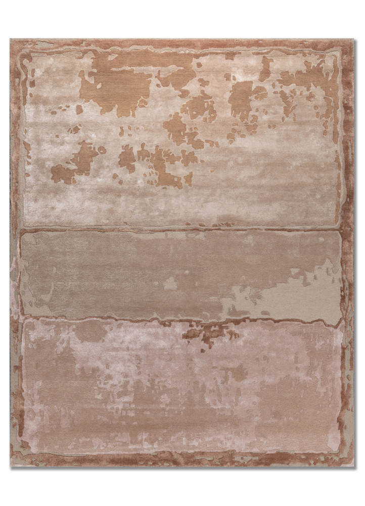 white noise red and orange wool and viscose hand tufted Rug - HeadShot white noise red and orange wool and viscose hand tufted Rug - HeadShot