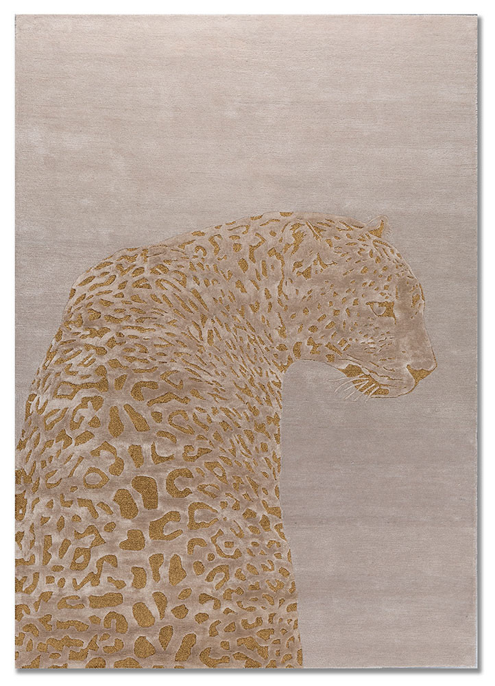 wild wanderlust ivory wool and viscose hand tufted Rug - HeadShot