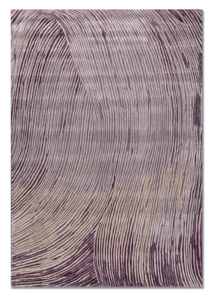 lucid pink and purple wool and viscose hand tufted Rug - HeadShot lucid pink and purple wool and viscose hand tufted Rug - HeadShot
