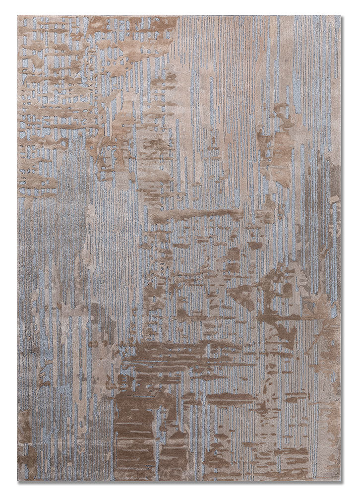 genesis grey and black wool and viscose hand tufted Rug - HeadShot genesis grey and black wool and viscose hand tufted Rug - HeadShot