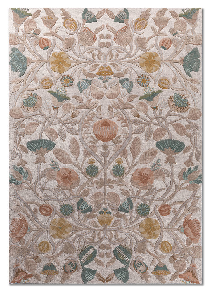 hacienda ivory wool and viscose hand tufted Rug - HeadShot hacienda ivory wool and viscose hand tufted Rug - HeadShot