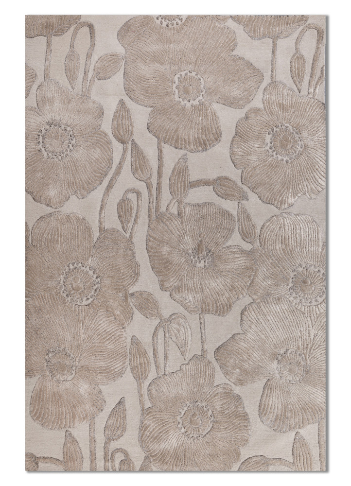 hacienda ivory wool and viscose hand tufted Rug - HeadShot hacienda ivory wool and viscose hand tufted Rug - HeadShot