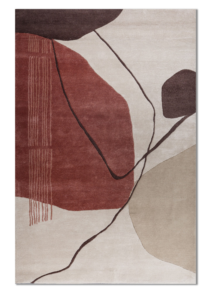 modo ivory wool and viscose hand tufted Rug - HeadShot modo ivory wool and viscose hand tufted Rug - HeadShot