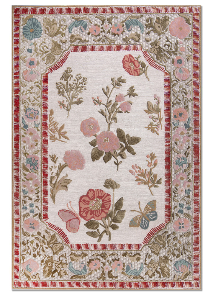 aurelia ivory wool and viscose hand tufted Rug - HeadShot aurelia ivory wool and viscose hand tufted Rug - HeadShot