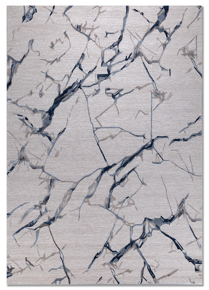 genesis grey and black wool and viscose hand tufted Rug - HeadShot genesis grey and black wool and viscose hand tufted Rug - HeadShot