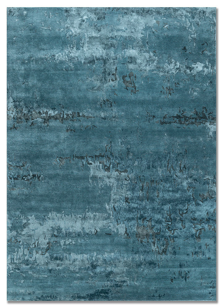 genesis blue wool and viscose hand tufted Rug - HeadShot genesis blue wool and viscose hand tufted Rug - HeadShot