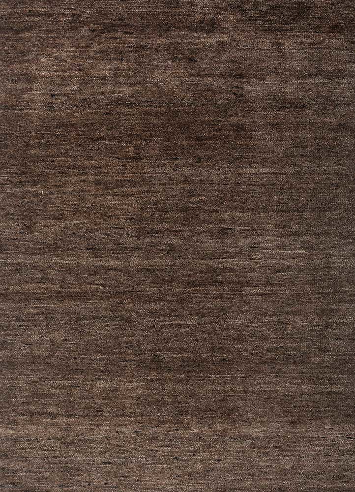  beige and brown wool hand knotted Rug