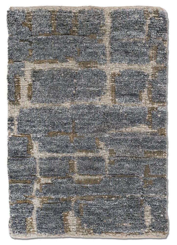 aprezo blue acrylic hand knotted Rug - HeadShot aprezo blue acrylic hand knotted Rug - HeadShot