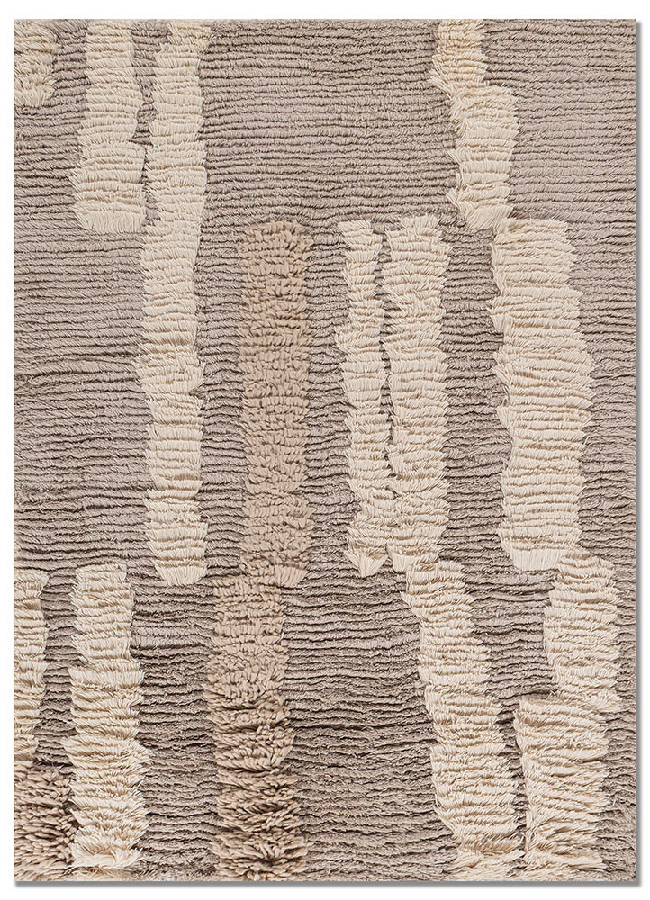 aprezo grey and black acrylic hand knotted Rug - HeadShot aprezo grey and black acrylic hand knotted Rug - HeadShot