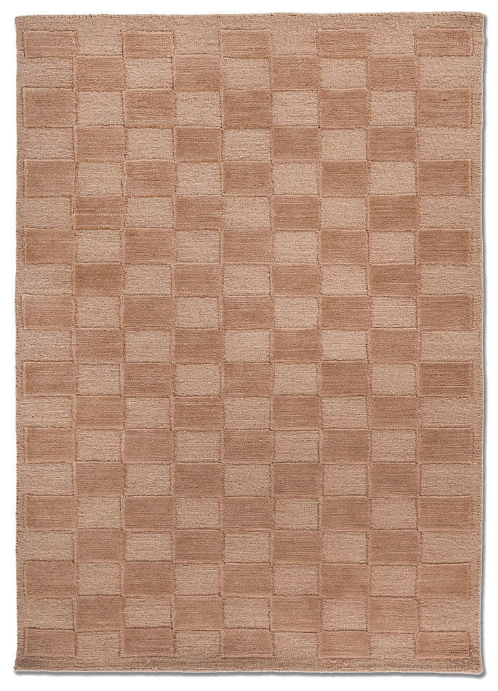 aprezo red and orange wool hand knotted Rug - HeadShot