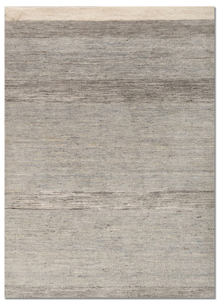 aprezo grey and black wool and silk hand knotted Rug - HeadShot aprezo grey and black wool and silk hand knotted Rug - HeadShot