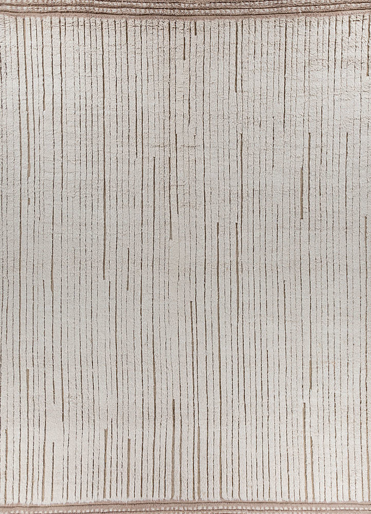 manifest ivory wool hand knotted Rug - HeadShot