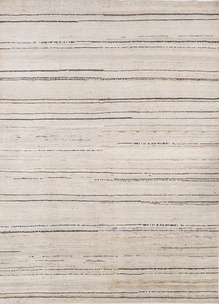 ivory ivory afghan wool hand knotted Rug