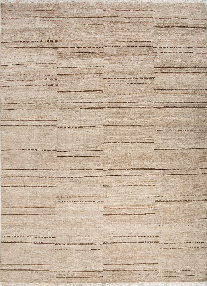manifest beige and brown afghan wool hand knotted Rug - HeadShot manifest beige and brown afghan wool hand knotted Rug - HeadShot