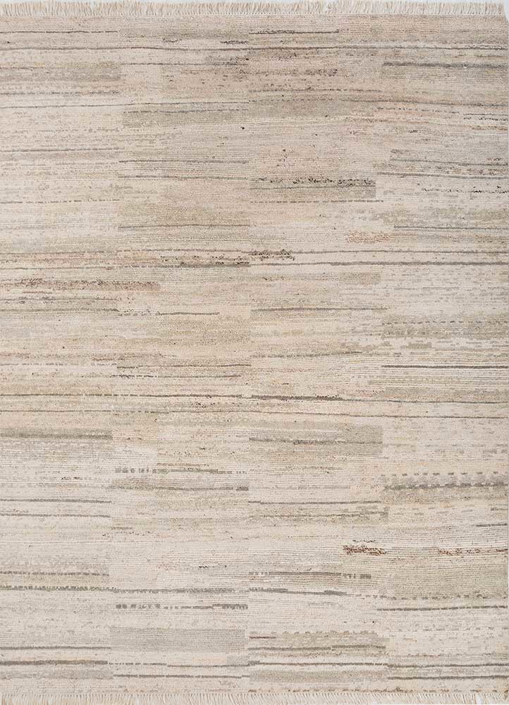 ivory ivory afghan wool hand knotted Rug