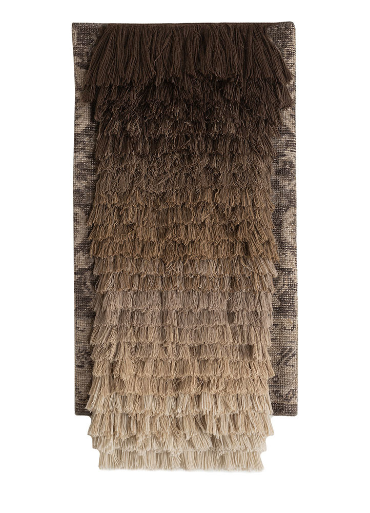wall installation beige and brown wool wall art WALL ART & TAPESTRY - HeadShot wall installation beige and brown wool wall art WALL ART & TAPESTRY - HeadShot
