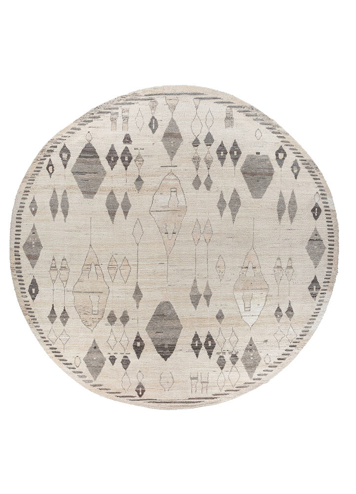manifest ivory wool hand knotted Rug