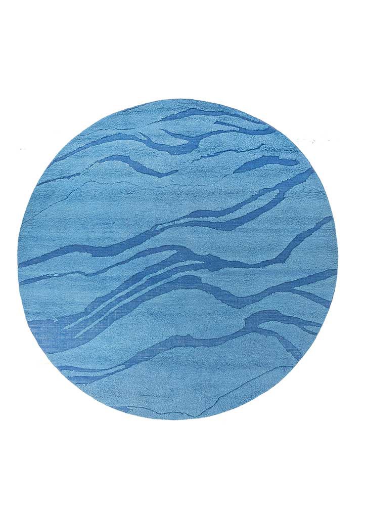 Savana Blue Hand Knotted Wool RugsAkwl1785Jaipur Rugs Singapore