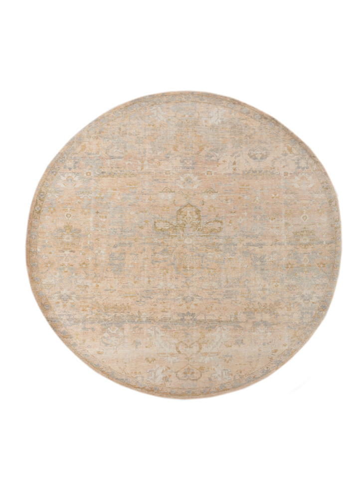  gold wool hand knotted Rug