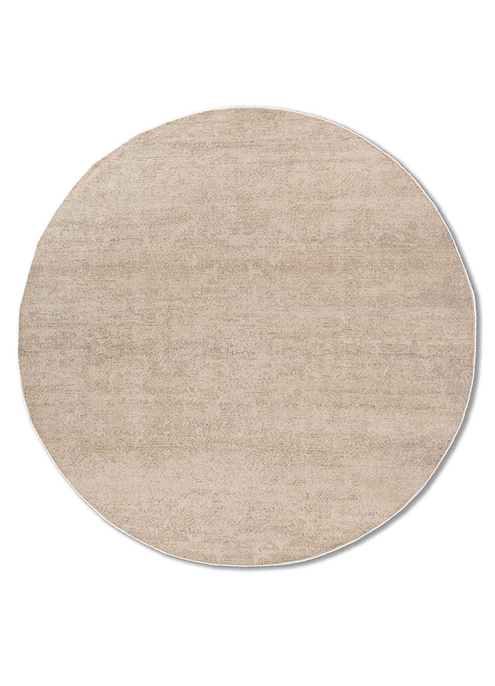 erbe ivory wool hand knotted Rug - HeadShot erbe ivory wool hand knotted Rug - HeadShot