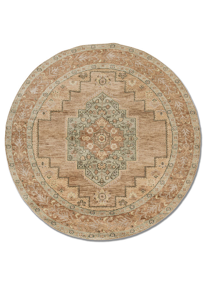 savana beige and brown wool hand knotted Rug - HeadShot savana beige and brown wool hand knotted Rug - HeadShot