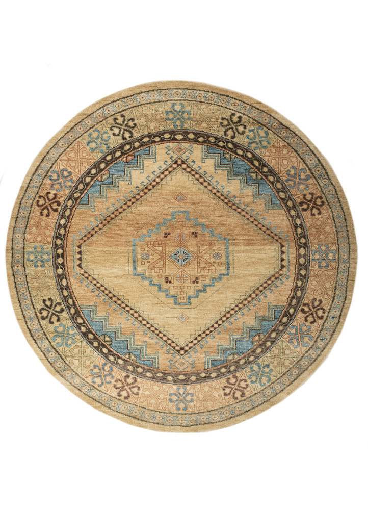 savana beige and brown wool hand knotted Rug - HeadShot savana beige and brown wool hand knotted Rug - HeadShot