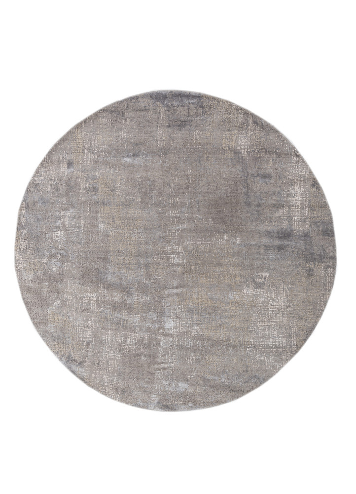 uvenuti grey and black wool and bamboo silk hand knotted Rug - HeadShot uvenuti grey and black wool and bamboo silk hand knotted Rug - HeadShot