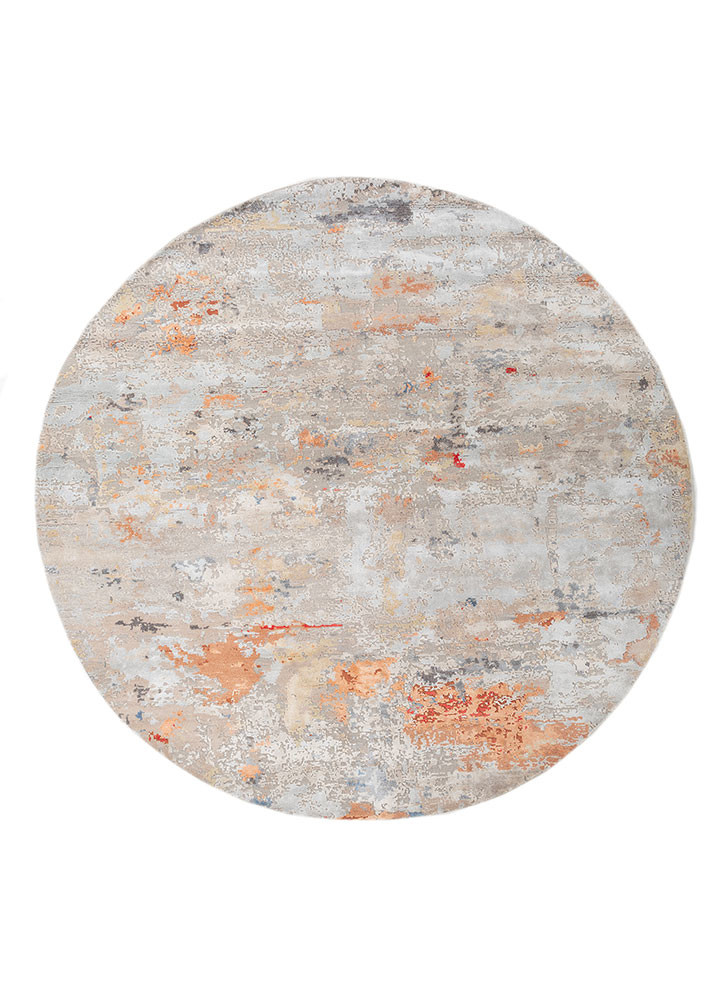 uvenuti blue wool and bamboo silk hand knotted Rug - HeadShot uvenuti blue wool and bamboo silk hand knotted Rug - HeadShot