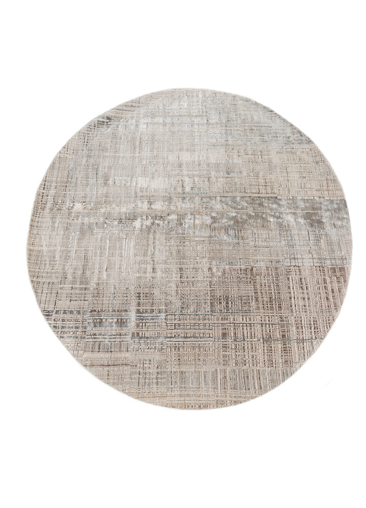 unstring by kavi grey and black wool and bamboo silk hand knotted Rug - HeadShot unstring by kavi grey and black wool and bamboo silk hand knotted Rug - HeadShot