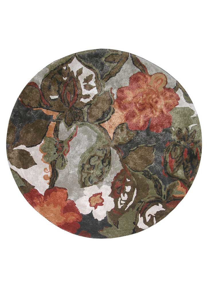 hacienda beige and brown wool and viscose hand tufted Rug - HeadShot hacienda beige and brown wool and viscose hand tufted Rug - HeadShot