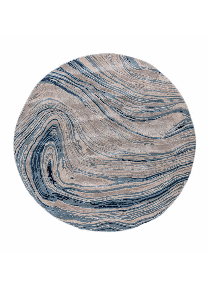 genesis blue wool and viscose hand tufted Rug - HeadShot genesis blue wool and viscose hand tufted Rug - HeadShot