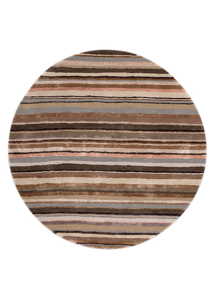 acar grey and black wool and viscose hand tufted Rug - HeadShot