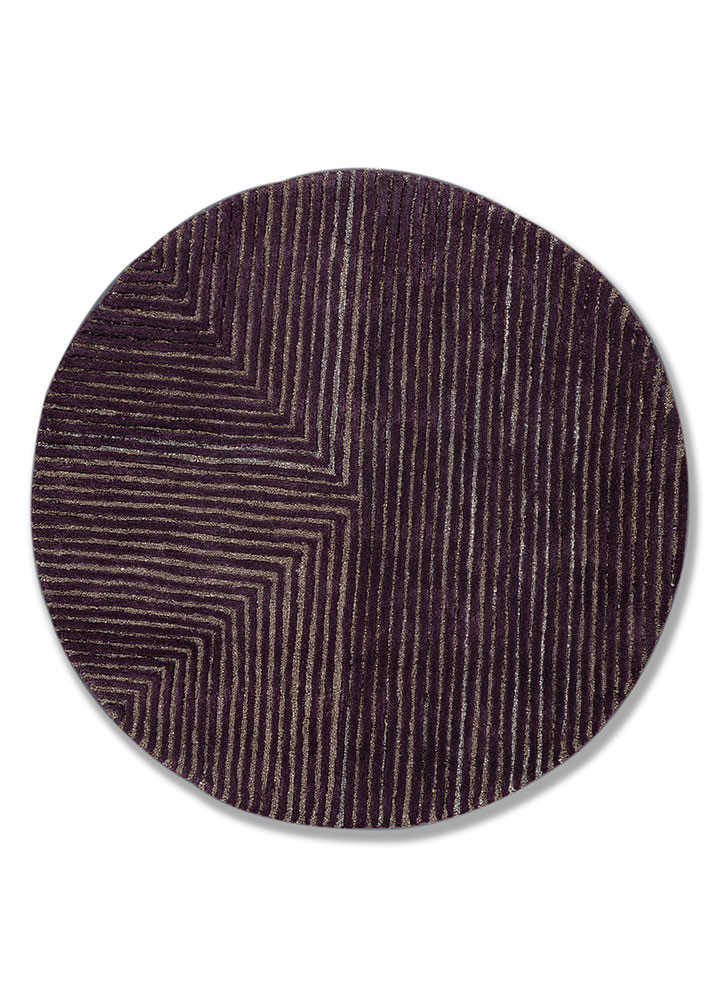 caliedo pink and purple wool and viscose hand tufted Rug - HeadShot