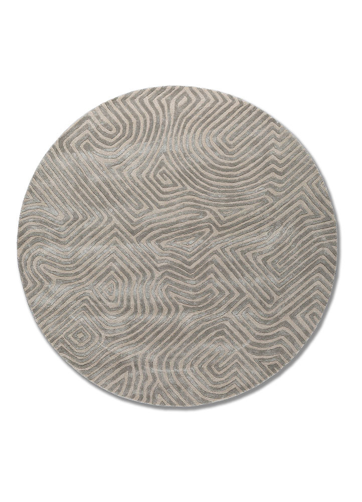 contour blue wool and viscose hand tufted Rug - HeadShot contour blue wool and viscose hand tufted Rug - HeadShot