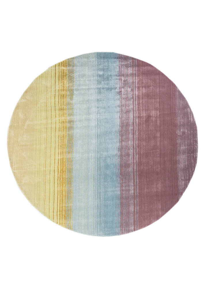 come around blue wool and viscose hand tufted Rug - HeadShot come around blue wool and viscose hand tufted Rug - HeadShot