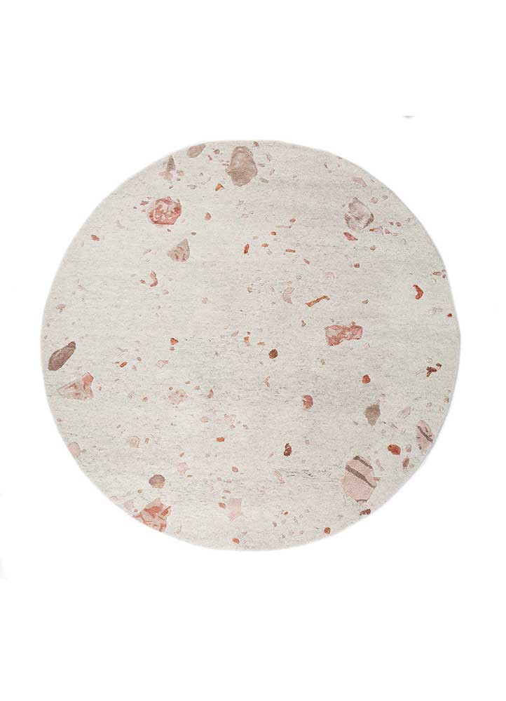 confetti ivory wool and viscose hand tufted Rug - HeadShot