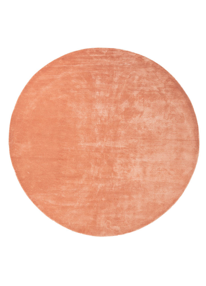 red and orange red and orange viscose hand tufted Rug