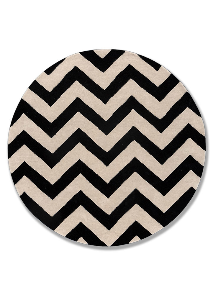  grey and black wool hand tufted Rug