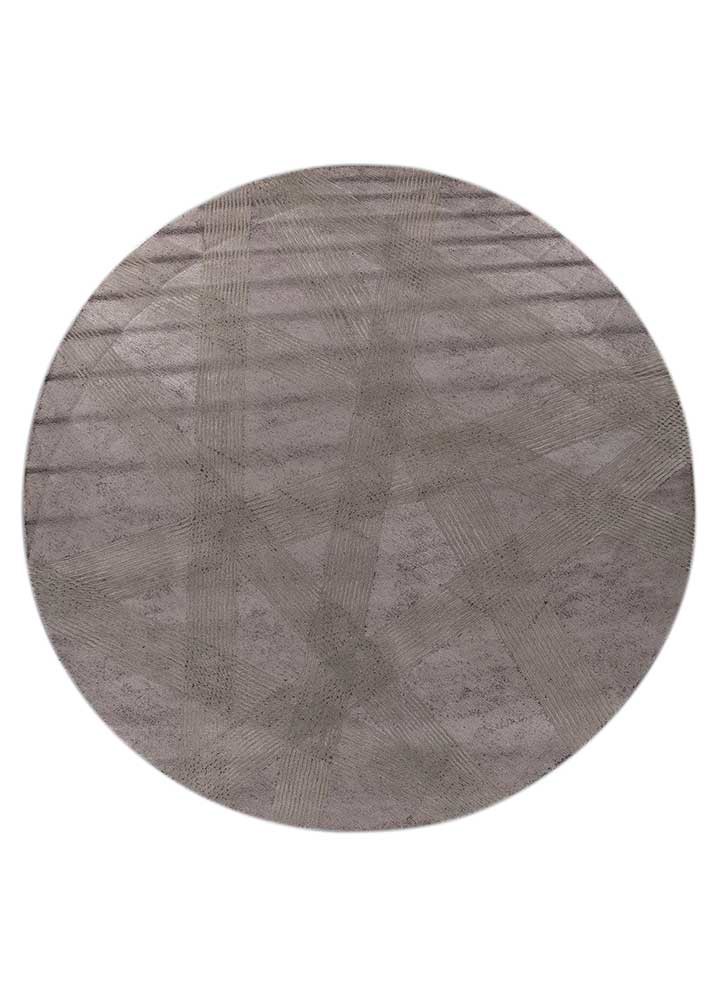 contour grey and black wool and viscose hand tufted Rug - HeadShot contour grey and black wool and viscose hand tufted Rug - HeadShot
